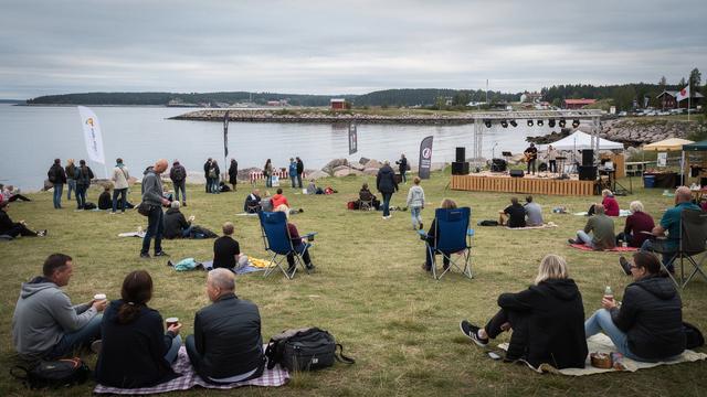 Seaside festival field in Turku, Finland